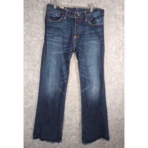Abercrombie Women's Button Fly Denim  Jeans Straight Leg Blue Size 16